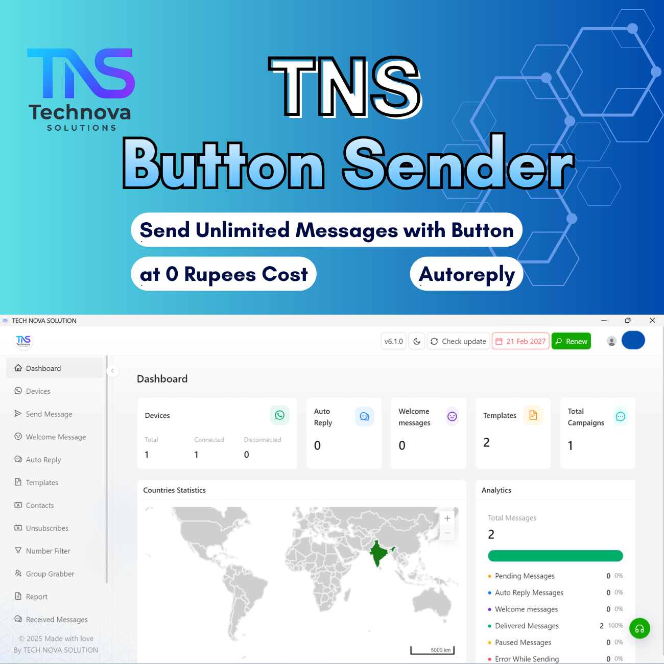 TNS Button Sender